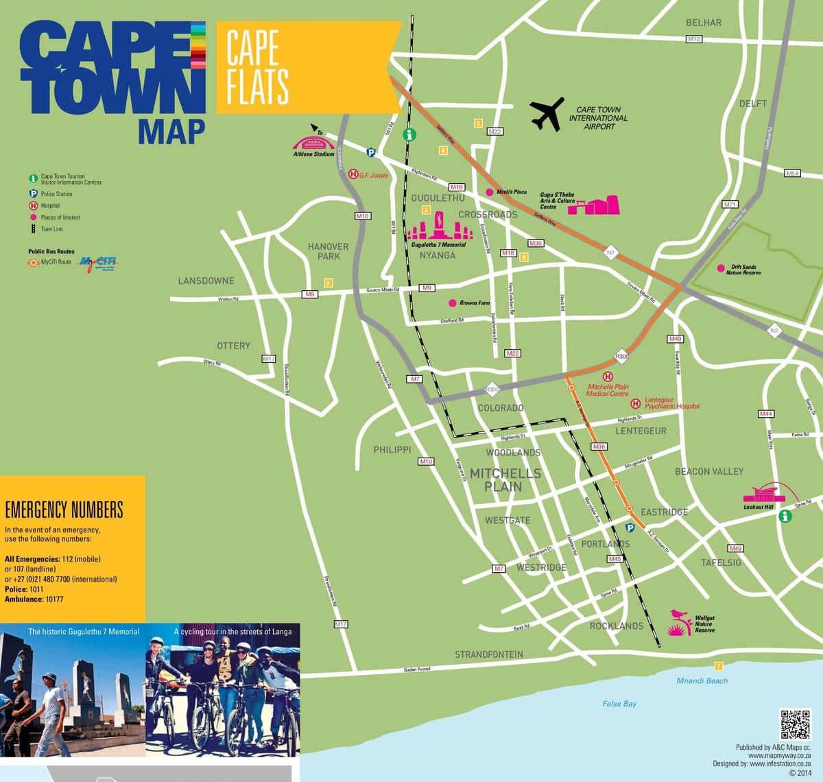 mapa cape flats