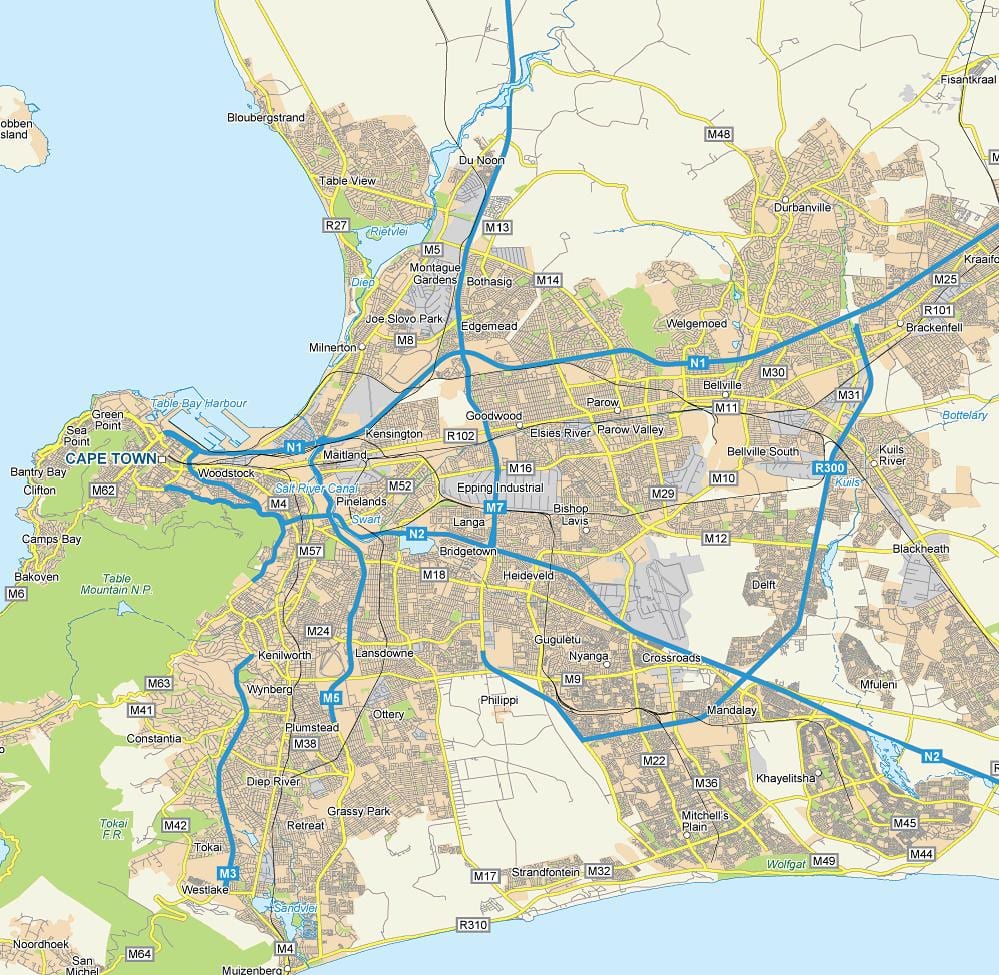 mapa epping Kapské Město