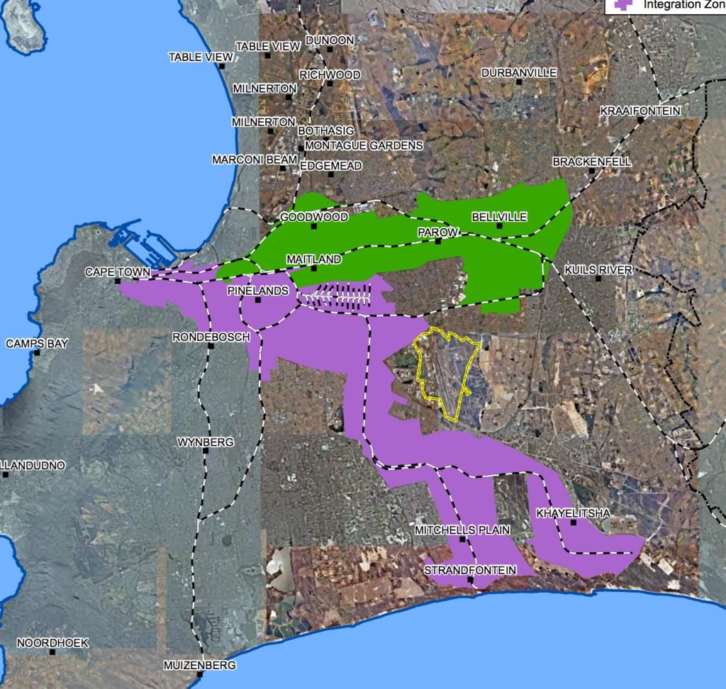 mapa goodwood Kapské Město