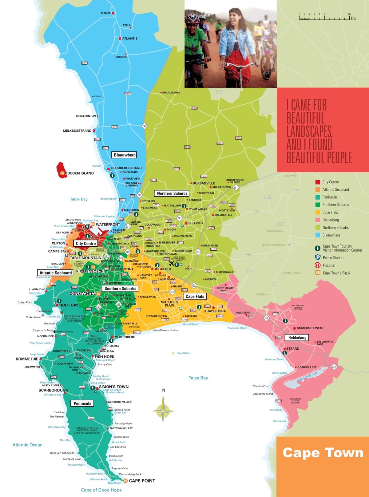 mapa Kapského Města a předměstí