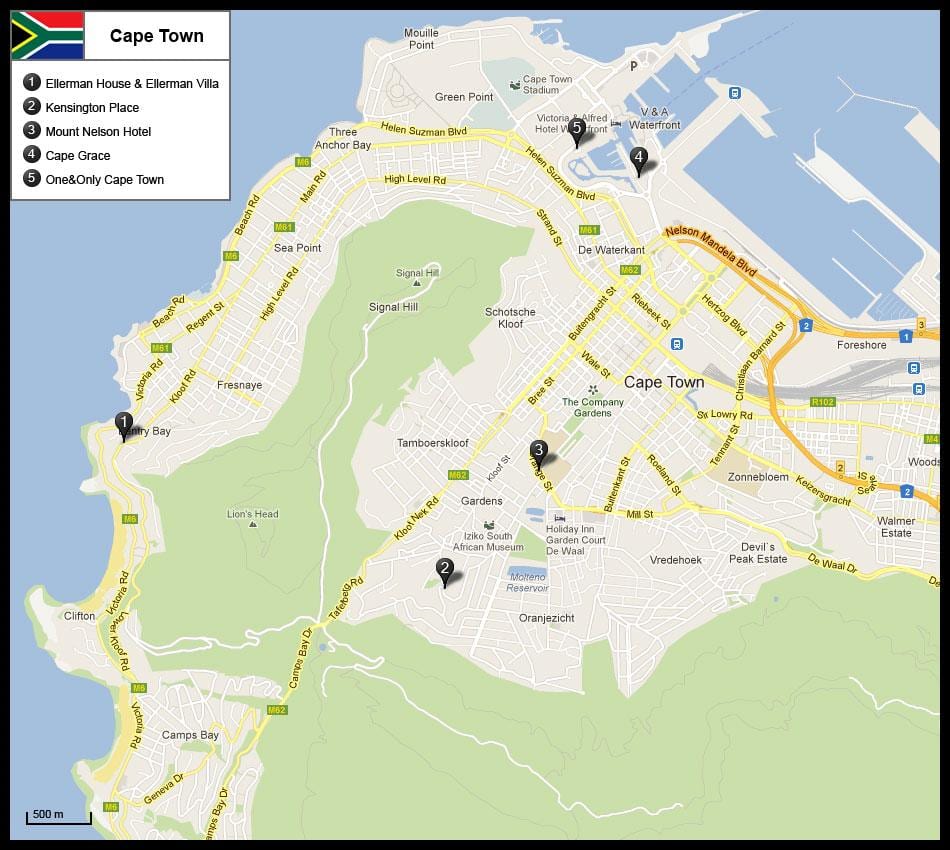 mapa londýn, Kapské Město