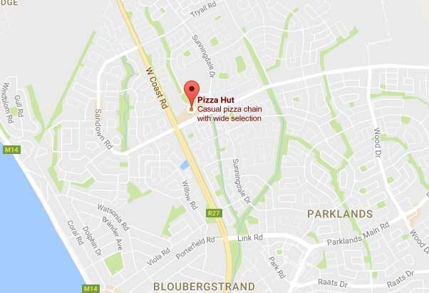 mapa sunningdale Kapské Město