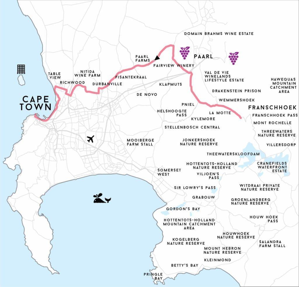 mapa richwood Kapské Město 