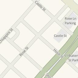 mapa rose street Kapské Město