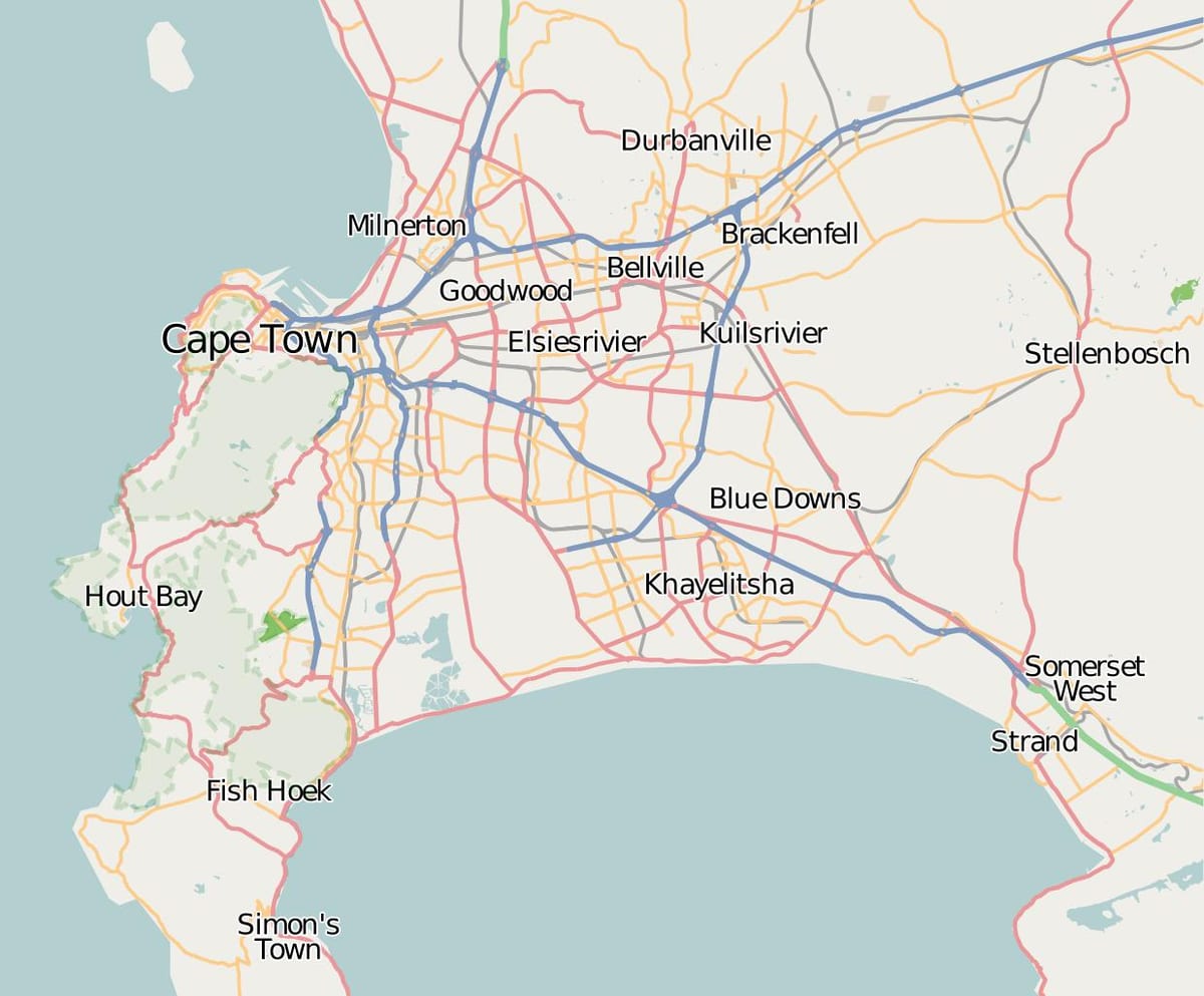 mapa pramen western cape