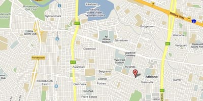 Mapa athlone Kapské Město