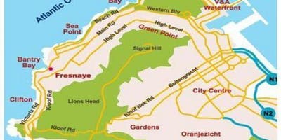 Mapa bantry bay Kapské Město