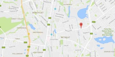 Mapa bergvliet, Cape Town