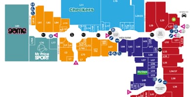 Mapa cape gate mall