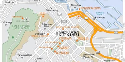 Mapa century city, Kapské Město