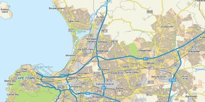 Mapa edgemead Kapské Město