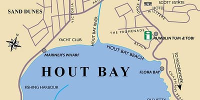 Mapa hout bay mapě Kapské Město