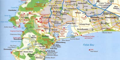Mapa Kapského Města