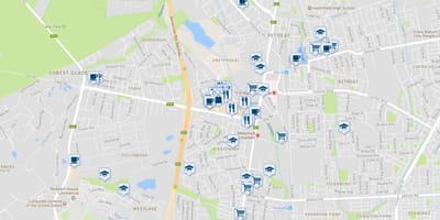 Mapa Cape Town tokai