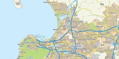 Mapa milnerton a okolí