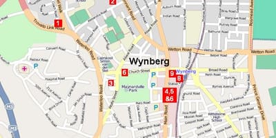 mapa wynberg, Cape Town