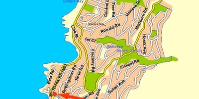Mapa ocean view Kapské Město