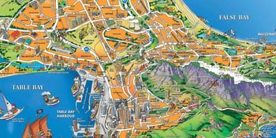 Mapa přístavu Kapské Město