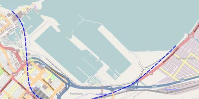 Mapa strand street, Kapské Město